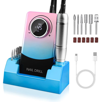 45000RPM Electric Nail Drill for Acrylic & Gel Manicure