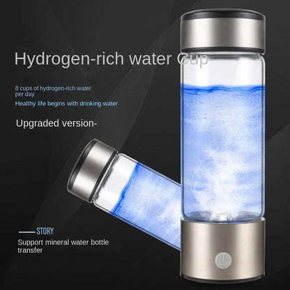 Hydrogen Water Bottle 420ML Ionizer - Portable Health Cup