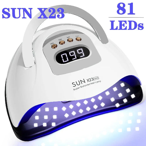 380W UV LED Nail Lamp Dryer - 81 LEDs, 4 Timer, Auto Sensor