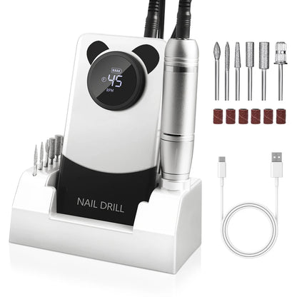 45000RPM Electric Nail Drill for Acrylic & Gel Manicure