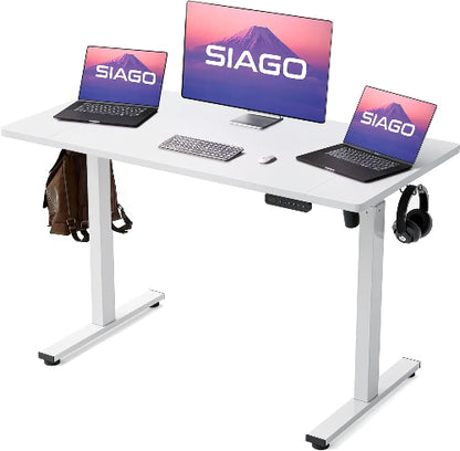 Electric Standing Desk Adjustable - 48x24 Inch Sit Stand